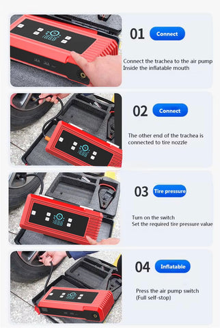 4-in-1 jump starter & compressor