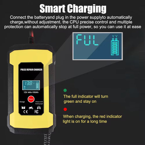 12V 6 Amp Smart Battery Charger Maintainer