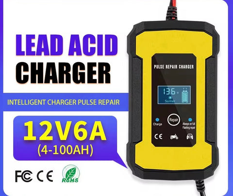 12V 6 Amp Smart Battery Charger Maintainer